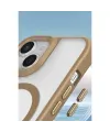 Apple İphone 15 Plus Kılıf Enka Magsafe Silikon Kılıf - Desert