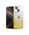 Apple İphone 15 Plus Pummel Shiny Magsafe Kapak - Gold