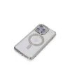 Apple İphone 15 Pro Kılıf Joke Simli Magneticsafe Kılıf - Gümüş