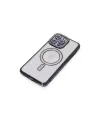 Apple İphone 15 Pro Kılıf Joke Simli Magneticsafe Kılıf - Siyah