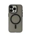 Apple İphone 15 Pro Kılıf Lodos Magneticsafe Mat Kapak - Siyah
