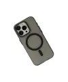 Apple İphone 15 Pro Kılıf Lodos Magneticsafe Mat Kapak - Siyah