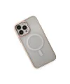 Apple İphone 15 Pro Kılıf Room Magneticsafe Silikon - Pudra