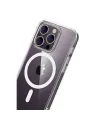 Apple İphone 15 Pro Max Combo Sert Şeffaf Magsafe Kapak - Şeffaf