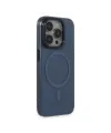 Apple İphone 15 Pro Max Kılıf Anka Pc Magneticsafe Sert Metal Kapak - Lacivert