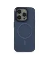 Apple İphone 15 Pro Max Kılıf Anka Pc Magneticsafe Sert Metal Kapak - Lacivert