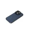 Apple İphone 15 Pro Max Kılıf Anka Pc Magneticsafe Sert Metal Kapak - Lacivert