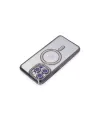 Apple İphone 15 Pro Max Kılıf Joke Simli Magneticsafe Kılıf - Derin Mor
