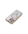 Apple İphone 15 Pro Max Kılıf Joke Simli Magneticsafe Kılıf - Gold