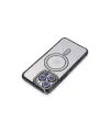 Apple İphone 15 Pro Max Kılıf Joke Simli Magneticsafe Kılıf - Siyah