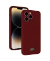 Apple İphone 15 Pro Max Kılıf Kelvin Kartvizitli Silikon - Bordo