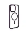 Apple İphone 15 Pro Max Kılıf Room Magneticsafe Silikon - Derin Mor