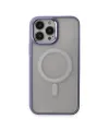 Apple İphone 15 Pro Max Kılıf Room Magneticsafe Silikon - Lila