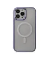 Apple iPhone 15 Pro Max Kılıf Room Magneticsafe Silikon - Lila
