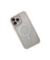 Apple iPhone 15 Pro Max Kılıf Room Magneticsafe Silikon - Pudra