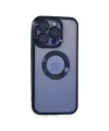 Apple İphone 15 Pro Max Kılıf Slot Silikon - Lacivert