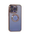 Apple İphone 15 Pro Max Kılıf Slot Silikon - Rose Gold