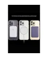 Apple İphone 15 Pro Max Kılıf Tron Şeffaf Magsafe Kapak - Şeffaf