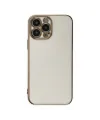 Apple İphone 15 Pro Max Kılıf Volet Silikon - Beyaz