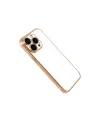 Apple İphone 15 Pro Max Razer Lensli Silikon - Gold