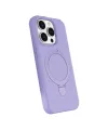Apple İphone 15 Pro Max Regal Magsafe Standlı Kapak - Lila