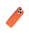 Apple İphone 15 Pro Max Regal Magsafe Standlı Kapak - Turuncu