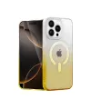 Apple İphone 15 Pro Pummel Shiny Magsafe Kapak - Gold