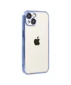 Apple iPhone 15 Razer Lensli Silikon - Açık Mavi