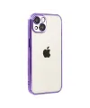 Apple İphone 15 Razer Lensli Silikon - Mor