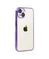 Apple iPhone 15 Razer Lensli Silikon - Mor