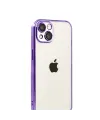 Apple iPhone 15 Razer Lensli Silikon - Mor