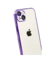 Apple İphone 15 Razer Lensli Silikon - Mor