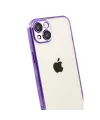 Apple iPhone 15 Razer Lensli Silikon - Mor