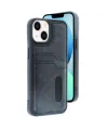 Apple İphone 15 Sara Kartvizitli Deri Kılıf - Siyah