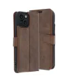 Apple iPhone 15 Trend S Plus Kapaklı Kılıf - Taba