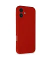 Apple iPhone 16 Kılıf First Silikon - Kırmızı