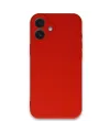 Apple iPhone 16 Kılıf First Silikon - Kırmızı