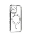 Apple İphone 16 Kılıf Joke Simli Magneticsafe Kılıf - Gri