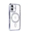 Apple İphone 16 Kılıf Joke Simli Magneticsafe Kılıf - Mavi