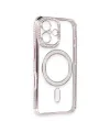 Apple İphone 16 Kılıf Joke Simli Magneticsafe Kılıf - Pembe