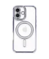 Apple İphone 16 Plus Kılıf Joke Simli Magneticsafe Kılıf - Mavi
