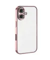 Apple İphone 16 Plus Kılıf Razer Lensli Silikon - Pembe