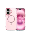 Apple iPhone 16 Plus Live Diamond Magsafe Kapak - Pembe
