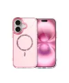 Apple İphone 16 Plus Live Diamond Magsafe Kapak - Pembe