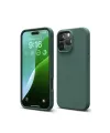 Apple iPhone 16 Pro Kılıf First Silikon - Koyu Yeşil