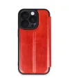Apple İphone 16 Pro Kılıf Flip Cover - Kırmızı