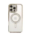 Apple İphone 16 Pro Kılıf Joke Simli Magneticsafe Kılıf - Gold