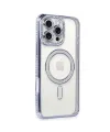 Apple İphone 16 Pro Kılıf Joke Simli Magneticsafe Kılıf - Mavi
