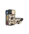 Apple İphone 16 Pro Kılıf Pars Lens Yüzüklü Silikon - Gold