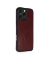 Apple İphone 16 Pro Max Kılıf Aras Deri Kapak - Bordo